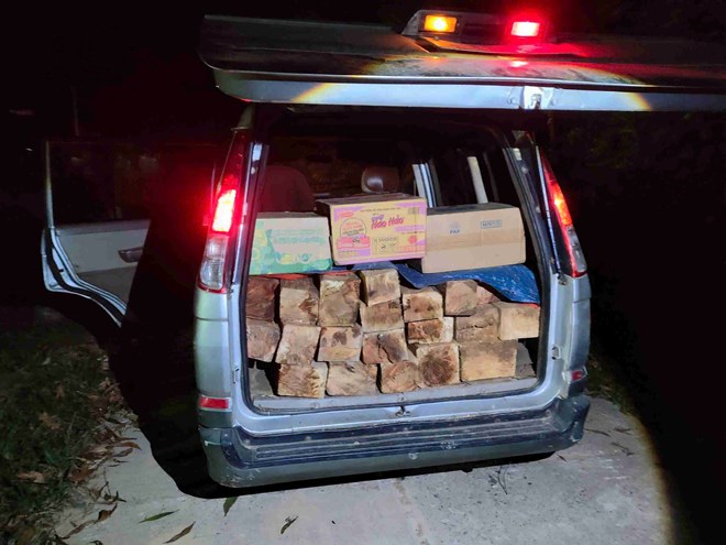 Xử lý xe tải ở Đắk Lắk vận chuyển trái phép 21 khúc gỗ quý hiếm