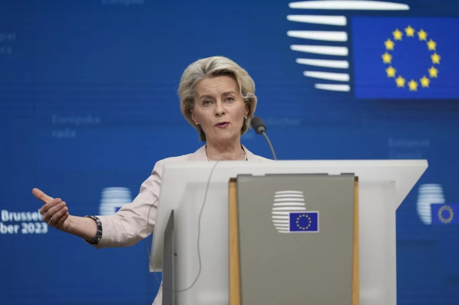Chủ tịch Ủy ban châu Âu, bà Ursula von der Leyen.