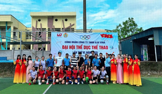Công đoàn Công ty TNHH Uju Vina tổ chức Đại hội thể dục thể thao lần VI