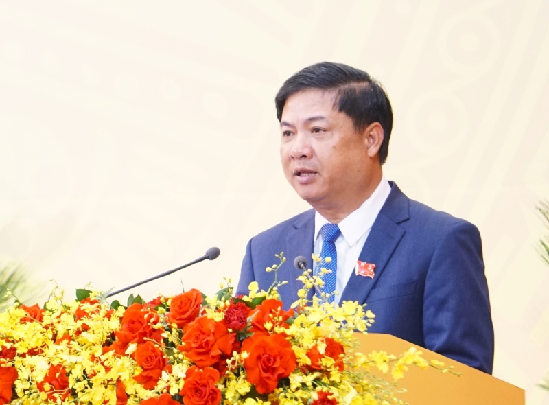 Bí thư Thành ủy Đà Nẵng Lương Nguyễn Minh Triết phát biểu khai mạc Đại hội. Ảnh: Nguyễn Hoàng