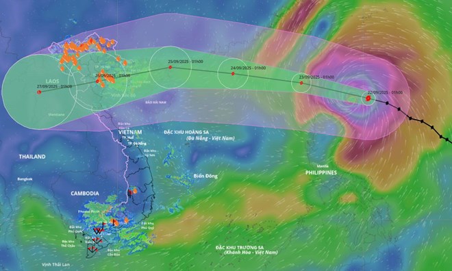 Siêu bão số 9 Ragasa thuộc loại siêu bão mạnh nhất xuất hiện trên Biển Đông