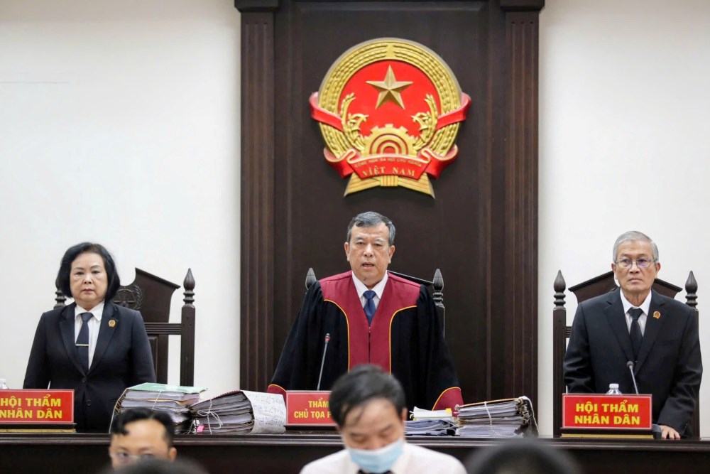 HĐXX khai mạc phiên tòa. Ảnh: Anh Tú