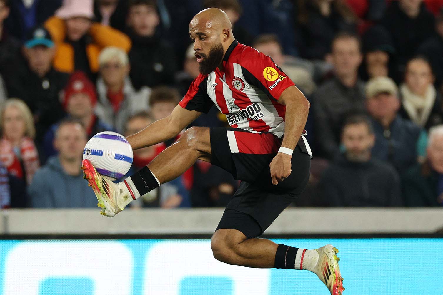 Những kí ức tại Brentford mãi là kỉ niệm đẹp với Mbeumo. Ảnh: AFP