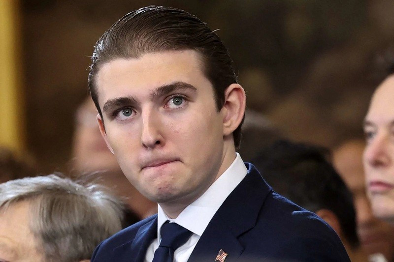 Barron Trump tại lễ nhậm chức năm 2025 của cha mình, Tổng thống Donald Trump.
