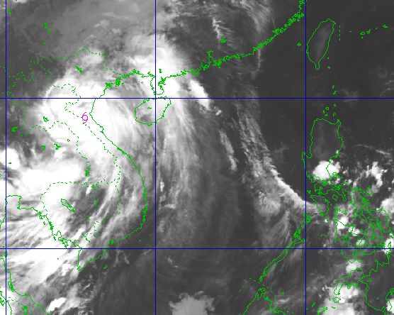 Vị trí tâm bão số 10 vào 6h ngày 29.9.2025. Ảnh: Trung tâm Dự báo Khí tượng Thủy văn Quốc gia Việt Nam