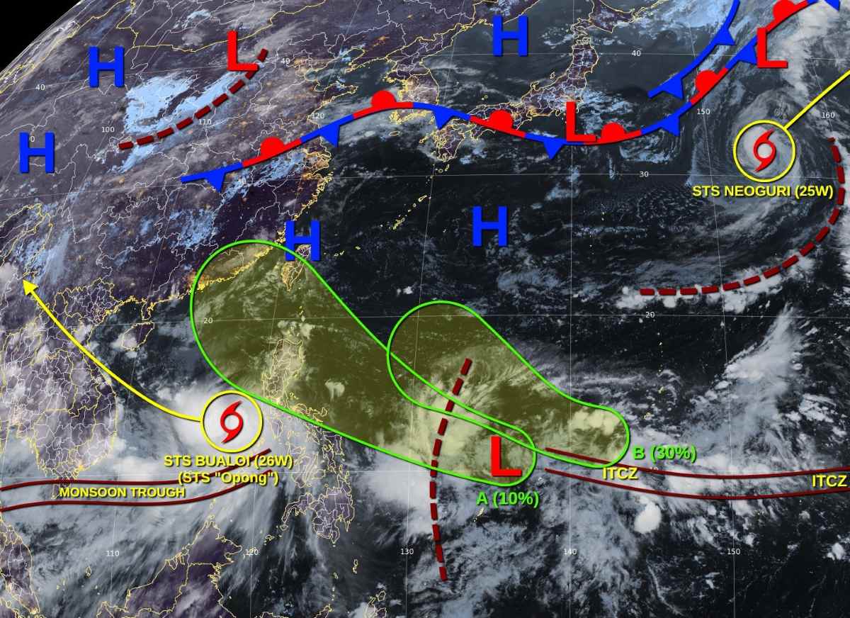 Dự báo áp thấp của JTWC. Ảnh: JTWC/NOAA