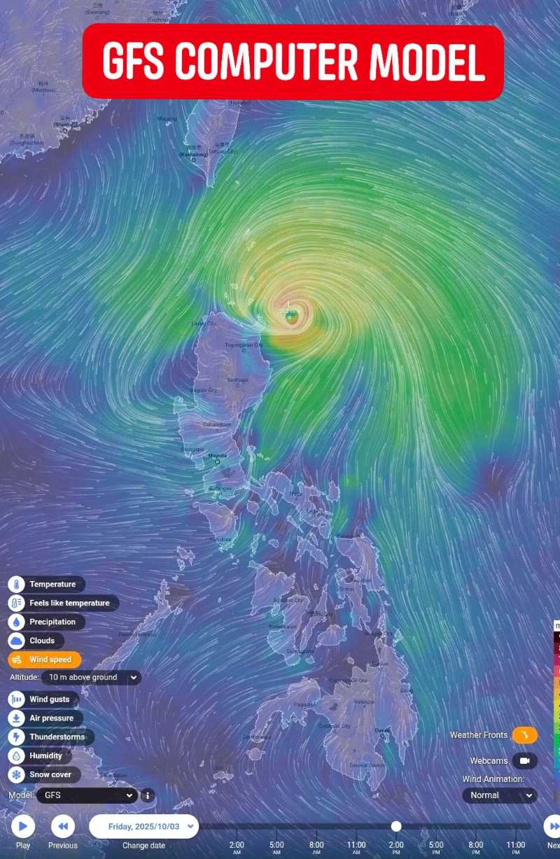 Dự báo khả năng hình thành bão Paolo của