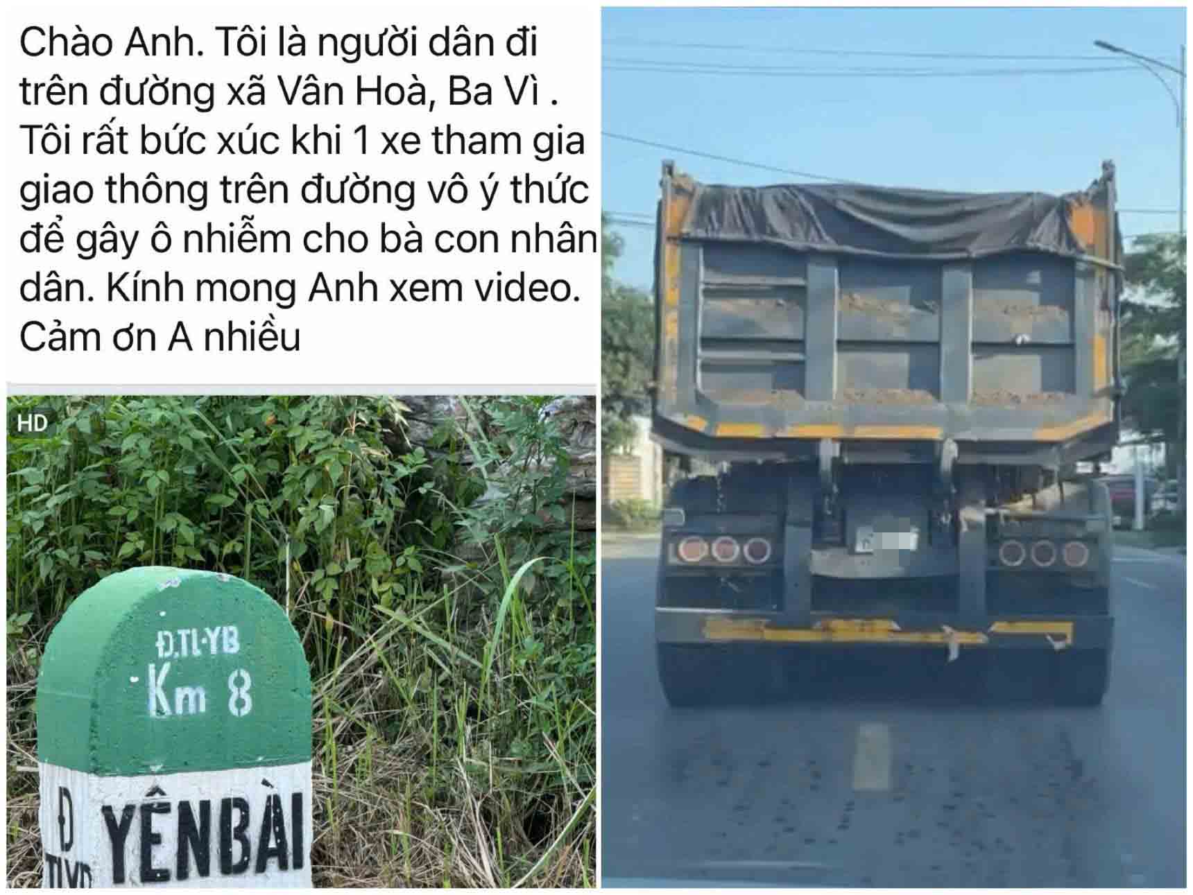 Mộ thông tin người dân phản ánh đến Cục trưởng Cục CSGT. Ảnh: Công an cung cấp