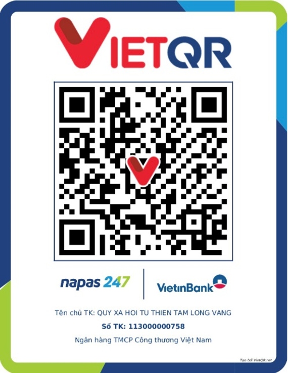 Xin vui lòng chuyển khoản ghi rõ nội dung ủng hộ