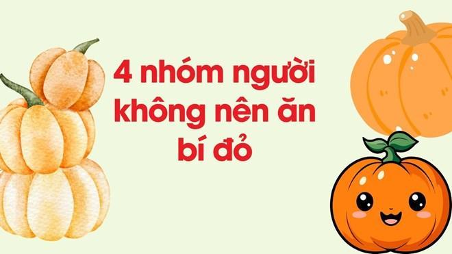 4 nhóm người không nên ăn bí đỏ