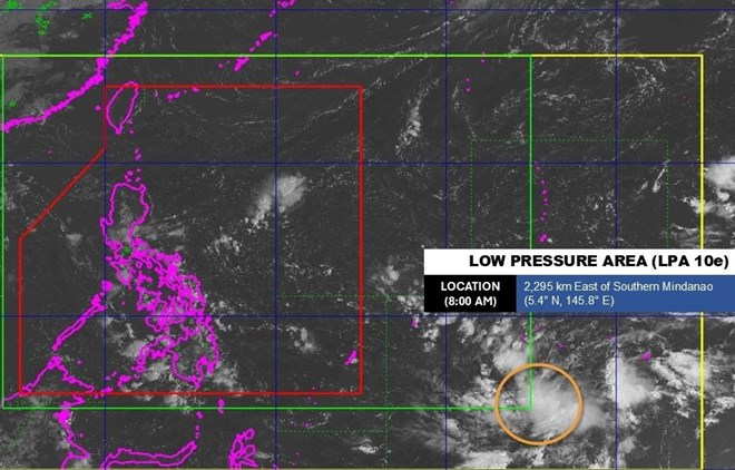 Dự báo khả năng áp thấp gần Philippines mạnh lên thành bão