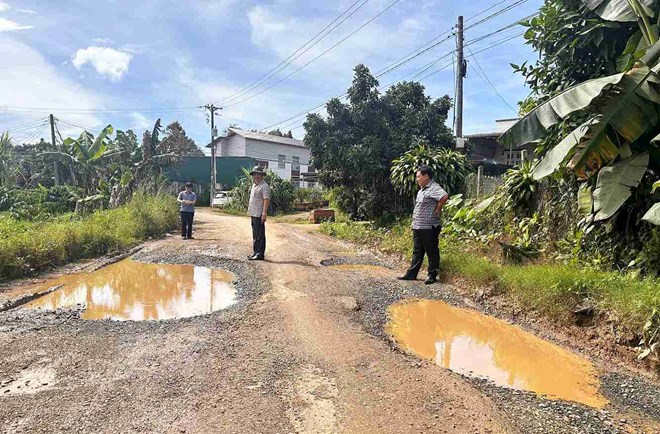 Lâm Đồng kiểm tra tuyến đường liên xã xuống cấp sau phản ánh của Báo Lao Động