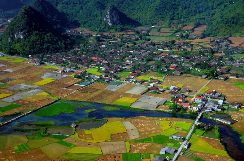 Làng Quỳnh Sơn với khung cảnh yên bình, mộc mạc. Ảnh: Làng văn hóa du lịch cộng đồng Quỳnh Sơn