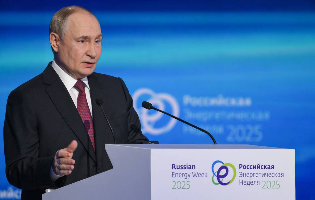 Tổng thống Vladimir Putin phát biểu tại. Ảnh: TASS