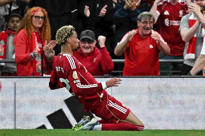 Ekitike xứng đáng được đá chính tại Liverpool. Ảnh: AFP