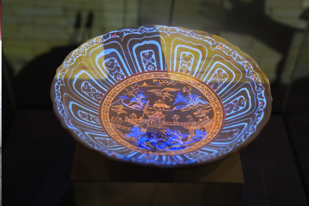 Công nghệ 3D Mapping tại Hoàng Thành Thăng Long. Ảnh: Vũ Linh