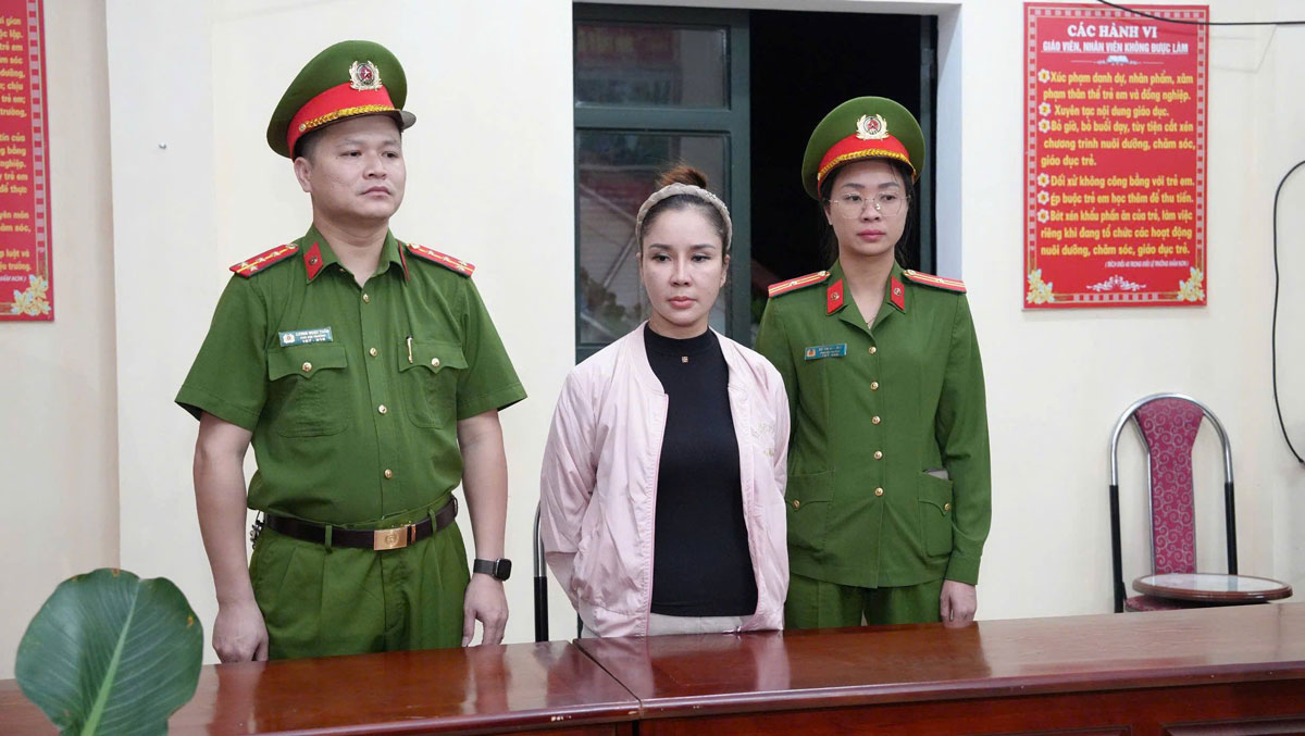 Đối tượng Doãn Thị Lệ Xuân làm việc tại cơ quan Công an