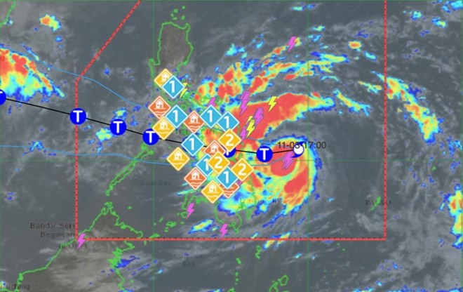 Bão Kalmaegi tăng cấp thành cuồng phong, có thể thành siêu bão