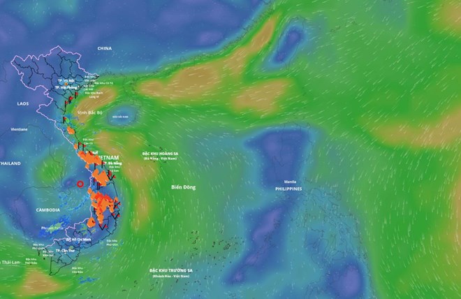 Bão số 13 Kalmaegi suy yếu thành vùng áp thấp