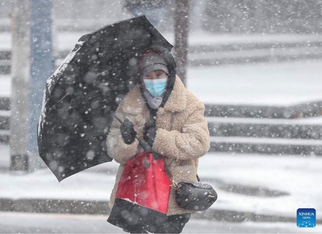 Dự báo đỉnh điểm của đợt không khí lạnh mạnh đầu mùa ở Trung Quốc