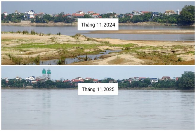 Hình ảnh khác biệt của sông Hồng ở Phú Thọ sau tròn 1 năm