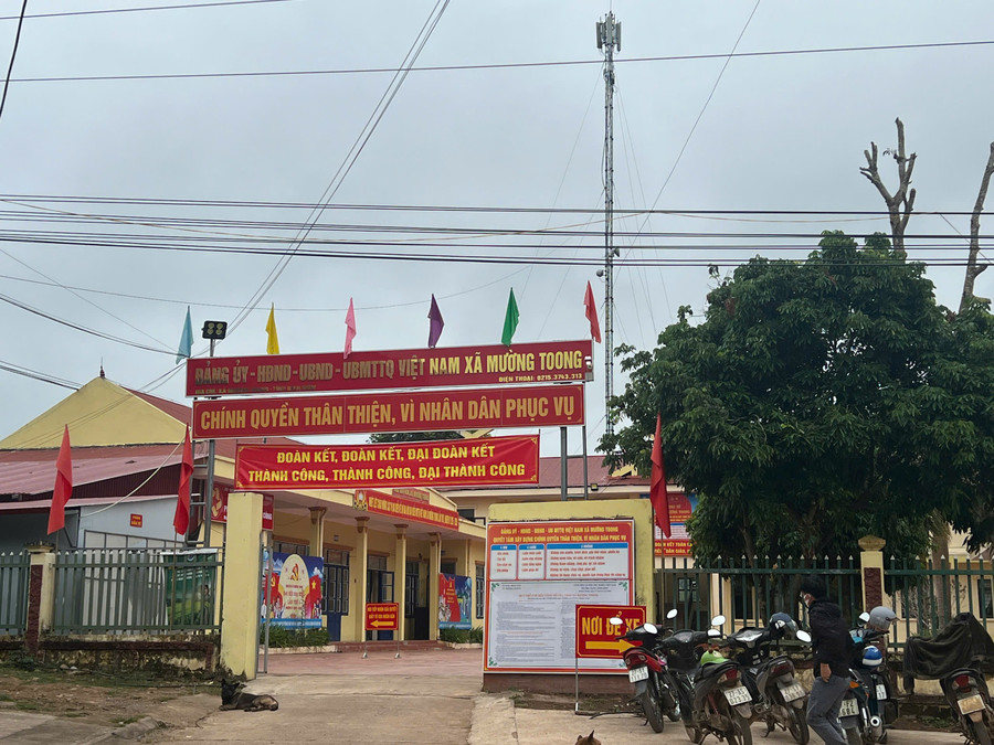 Trụ sở Đảng ủy, HĐND, UBND xã Mường Toong mới.