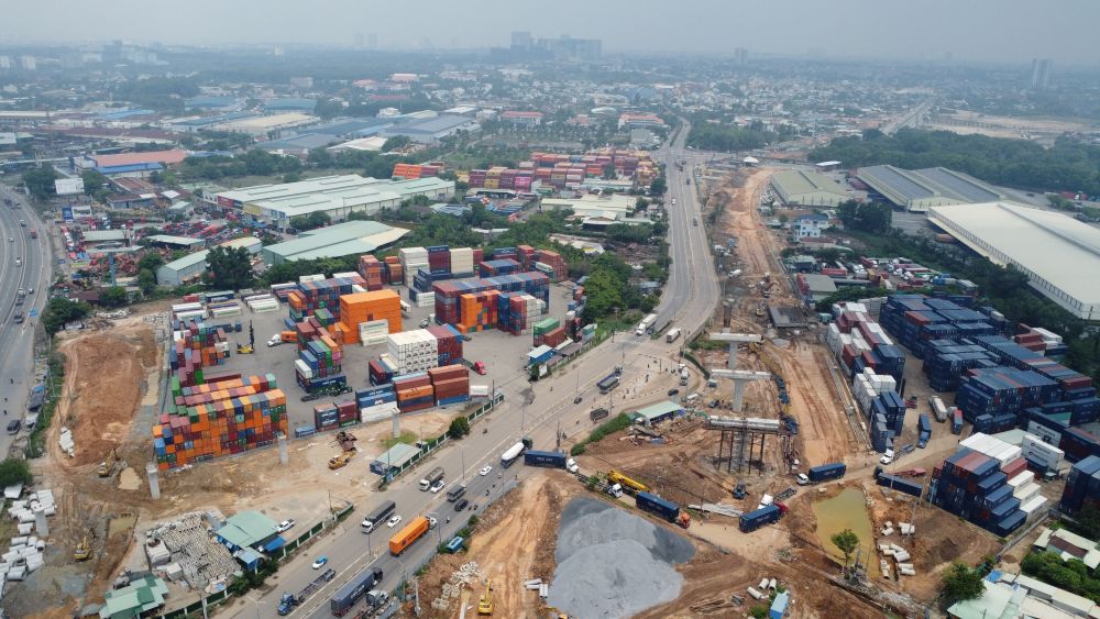 Dự án Vành đai 3 TPHCM đoạn qua phường Đông Hòa TPHCM. Ảnh: Đình Trọng