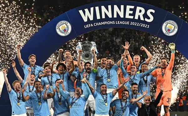 Từ chức vô địch của Man City năm 2023, mọi thứ đã thay đổi với bóng đá Anh. Ảnh: AFP
