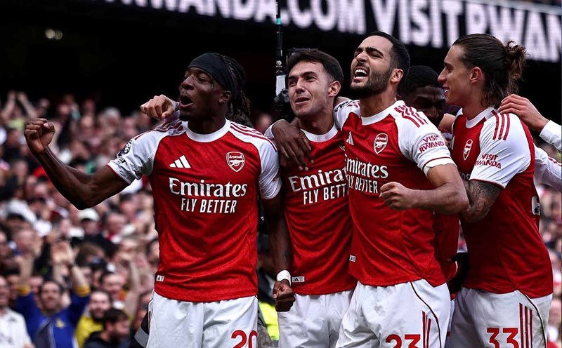 Arsenal đang là đội bóng mạnh nhất châu Âu. Ảnh: AFP