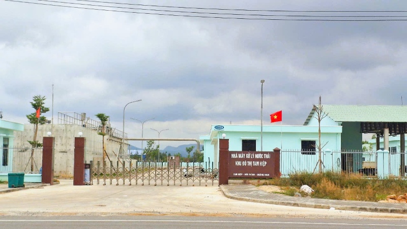 Nhà máy xử lý nước thải Khu đô thị Tam Hiệp, Đà Nẵng xử lý nước thải đạt chuẩn trước khi xả ra môi trường. Ảnh: Nguyễn Hoàng