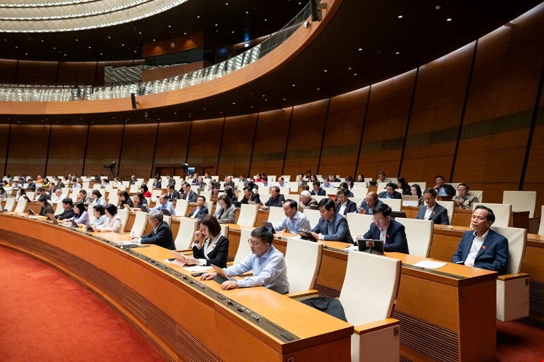 Quang cảnh phiên họp. Media Quốc hội