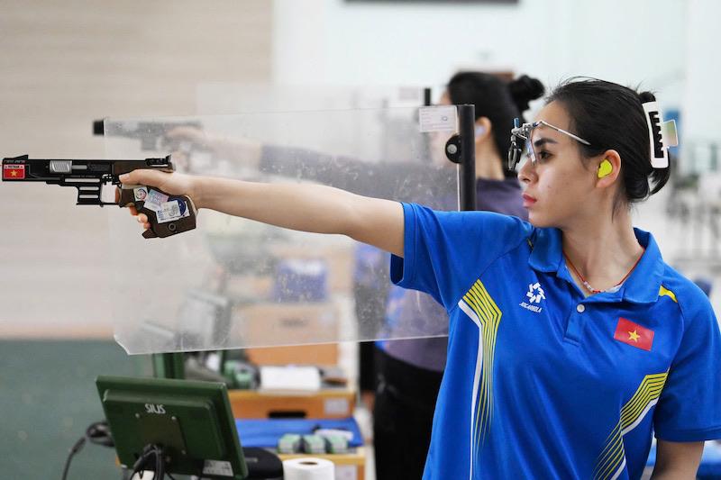 Bắn súng là môn trọng điểm của thể thao Việt Nam. Ảnh: Minh Dân
