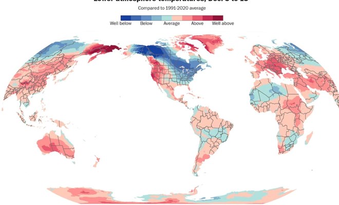 Không khí lạnh cực mạnh tràn xuống, nhiều kỷ lục rét từ thế kỷ 19 có thể bị xô đổ
