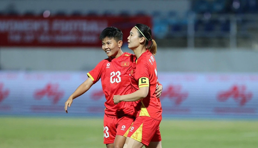 Tuyển nữ Việt Nam thắng đậm Malaysia ở trận ra quân SEA Games 33.