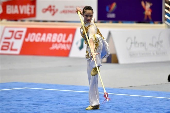 Võ sĩ wushu Dương Thúy Vi và đồng đội săn vàng SEA Games 33