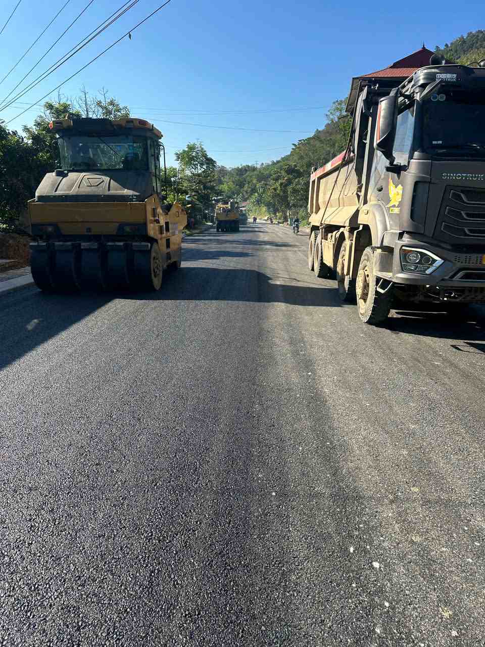 Đường tránh Nguyên Bình đang trên đà về đích. Ảnh: Tân Văn