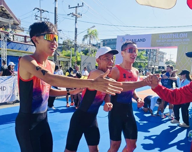 Phạm Tiến Sản là tuyển thủ duathlon đầu tiên giành huy chương vàng tại 3 kỳ SEA Games