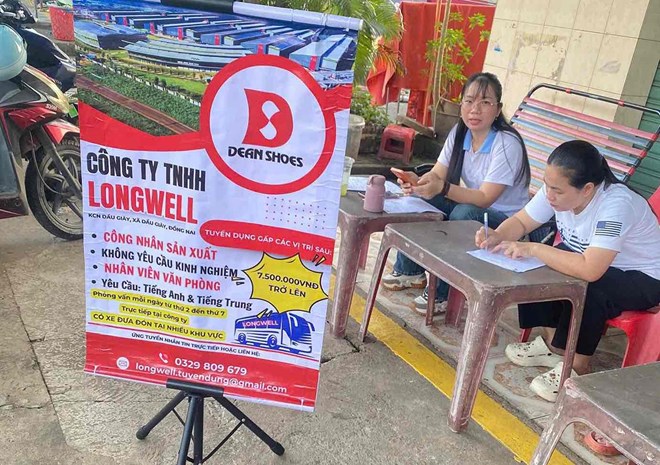 Doanh nghiệp ở Đồng Nai tuyển dụng 500 lao động