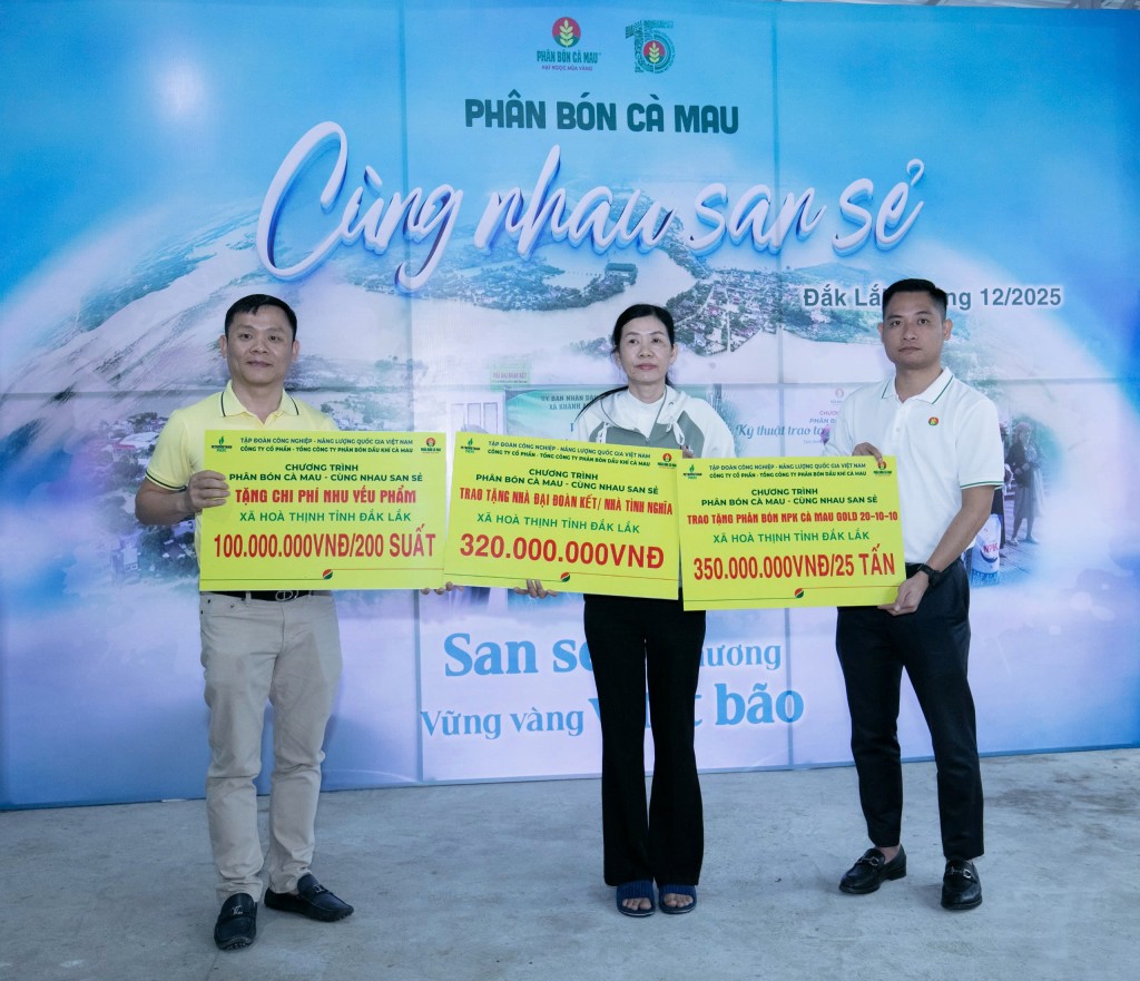 Phân Bón Cà Mau hỗ trợ người dân Đắk Lắk ổn định đời sống