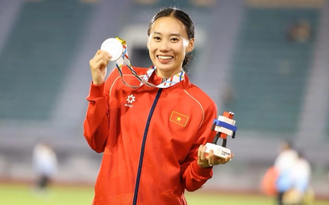 Vận động viên Hoàng Thanh Giang - 7 môn phối hợp. Ảnh: NVCC