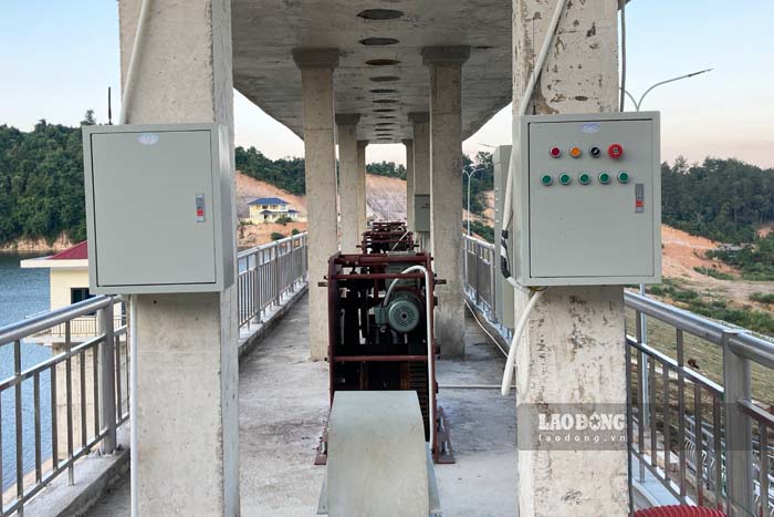 Công trình hồ 250 tỉ đồng đã hoàn thành. Ảnh: Quang Đạt