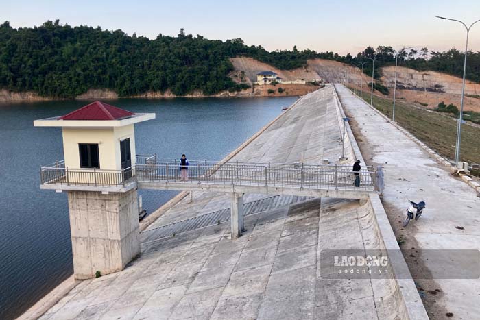 Hồ có dung tích hữu ích là 2,157 triệu m3. Ảnh: Quang Đạt