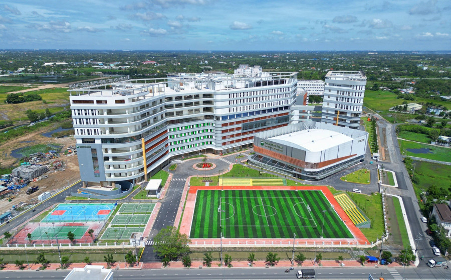 Cơ sở mới của Trường Đại học Y khoa Phạm Ngọc Thạch tại TPHCM. Ảnh: PNTU