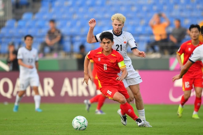 U23 Việt Nam có nhiều lợi thế nhất tại bảng A để giành vé đi tiếp, so với U23 Jordan, U23 Saudi Arabia và U23 Kyrgyzstan. Ảnh: AFC