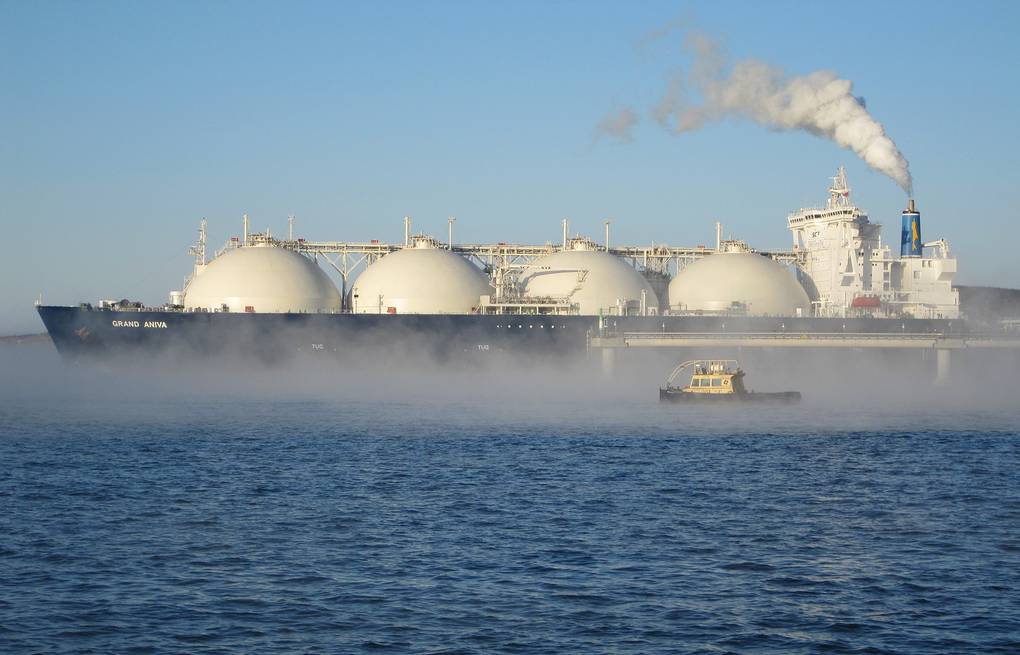 LNG Nga. Ảnh: TASS