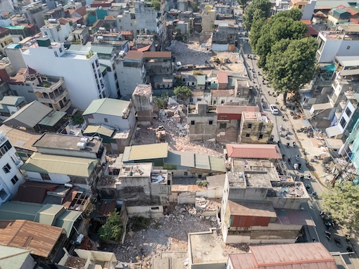 Các công trường xây dựng là một