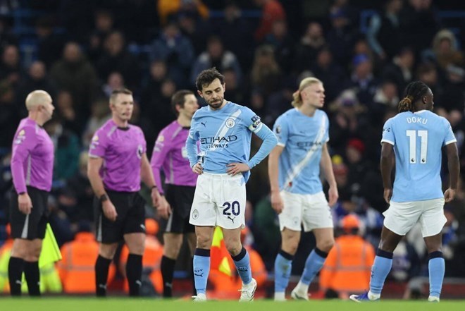 Cơ hội để Man City lật kèo là không cao. Ảnh: AFP