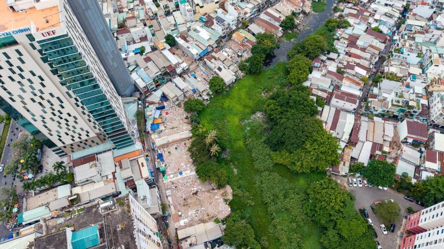 Gói thầu XL01 vẫn còn nhiều vướng mắc về mặt bằng. Ảnh: Anh Tú