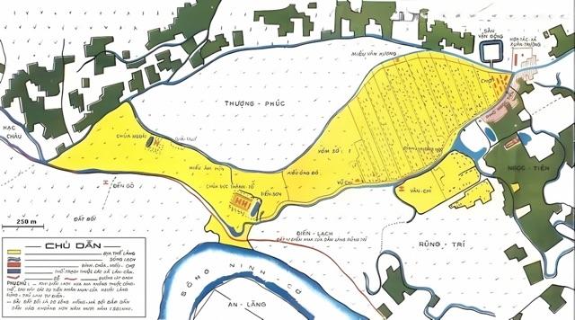 Sơ đồ làng Hành Thiện, Ninh Bình. Ảnh: Tư liệu