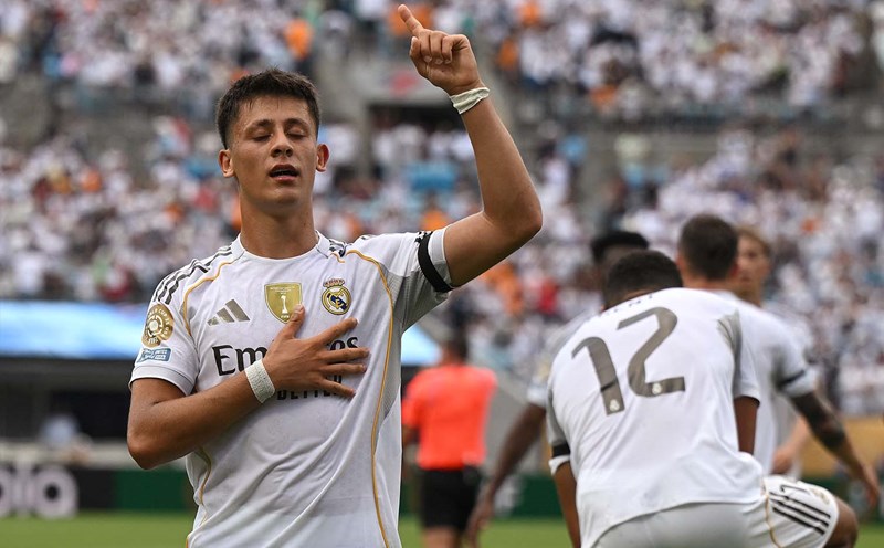 Guler cũng đang có phong độ ấn tượng trong màu áo Real Madrid.  Ảnh: AFP